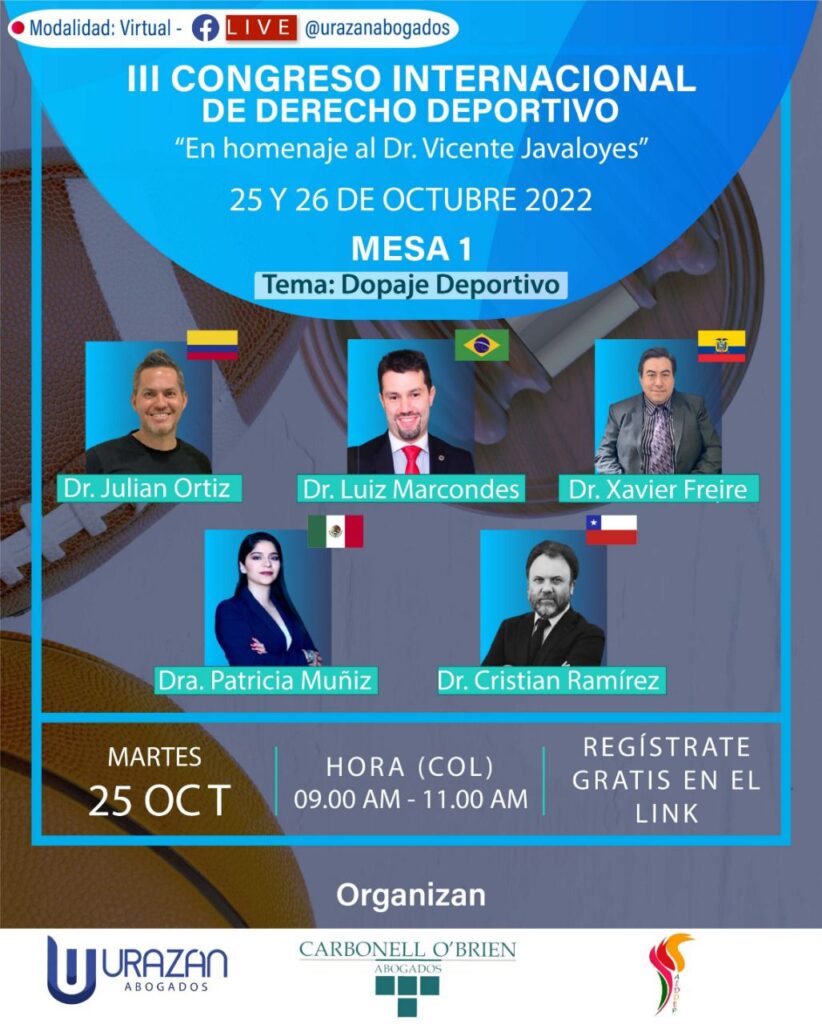 III Congreso Internacional de Derecho Deportivo (25 - 26 de octubre 2022)